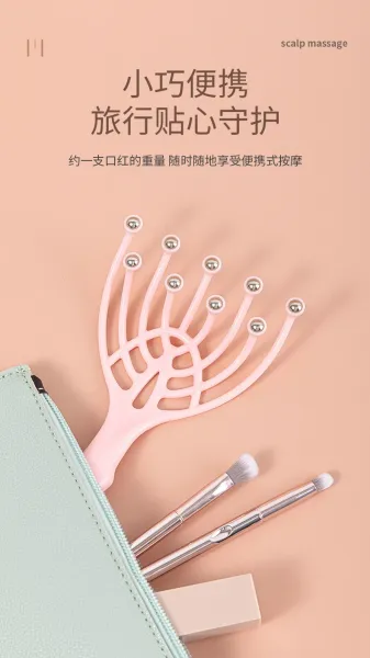 Design Five-Finger Scalp Massager Blue Electronics - 16