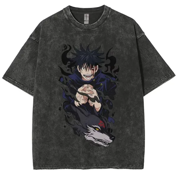 Design Jujutsu Kaisen Megumi Fushiguro & Nue Graphic T-Shirt - 1