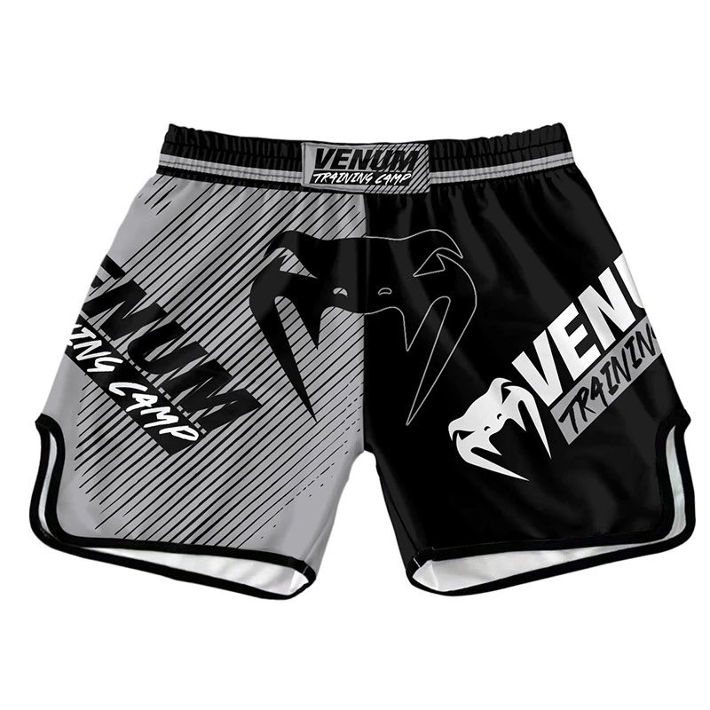 UFC x Venum Venum Training Camp Fight Shorts Black / Gray Shorts