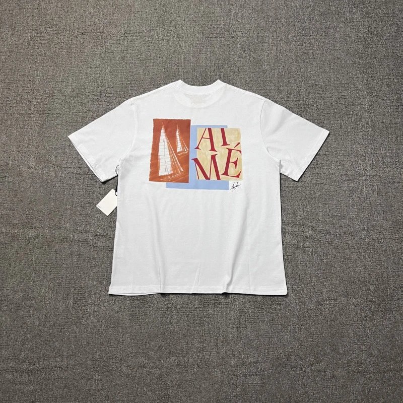 Aimé Leon Dore Sailing Print White T-Shirt