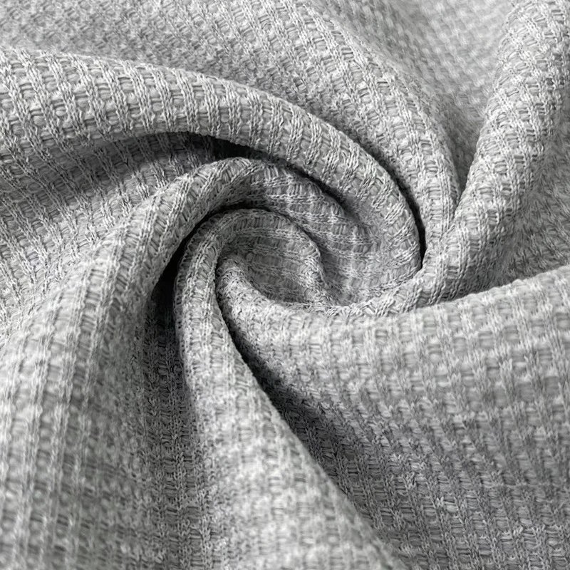Design Waffle Knit Polo Shirt Light Gray Tops Polo - 18