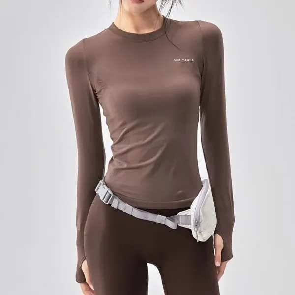 AMI Paris AMI MEDEA Long Sleeve Base Layer Top Black Base Layer - 8