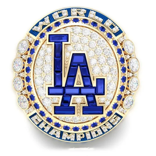 Design Jostens Los Angeles Dodgers 2024 World Series Championship Ring Gold Blue Diamond Jewelry - 8