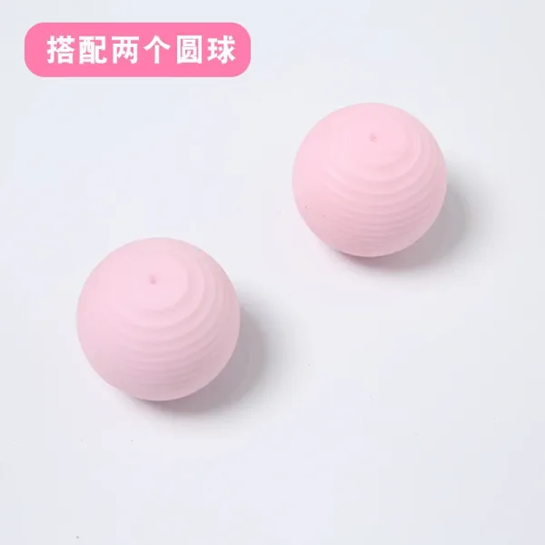 Design Dual Pink Ribbed Massage Balls Accessories - 1