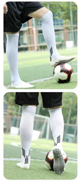 Design Performance Knee-High Socks Sky Blue with Beige Grip Sole - 10