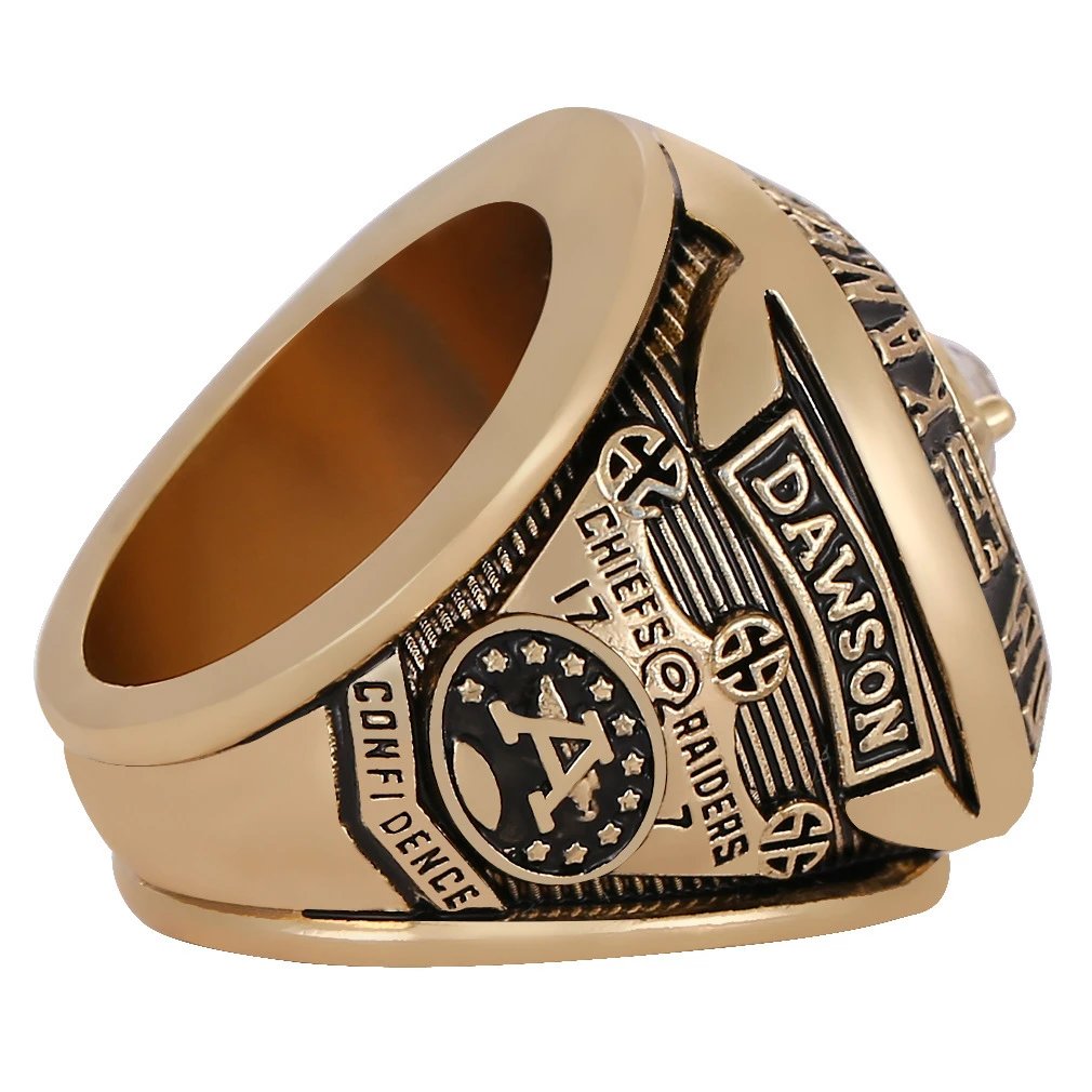 Design Kansas City Chiefs Super Bowl LIV Championship Ring Red Gold Jewelry - 6