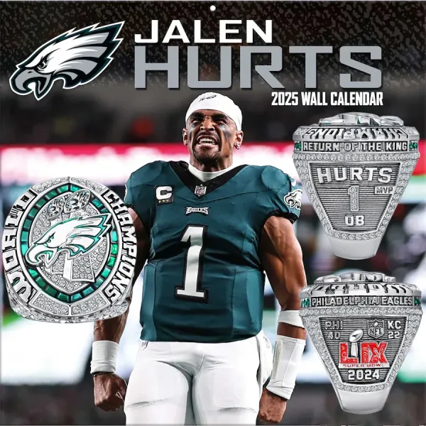 Design Philadelphia Eagles Super Bowl LII Champions Ring Silver Green Crystal Jewelry - 8