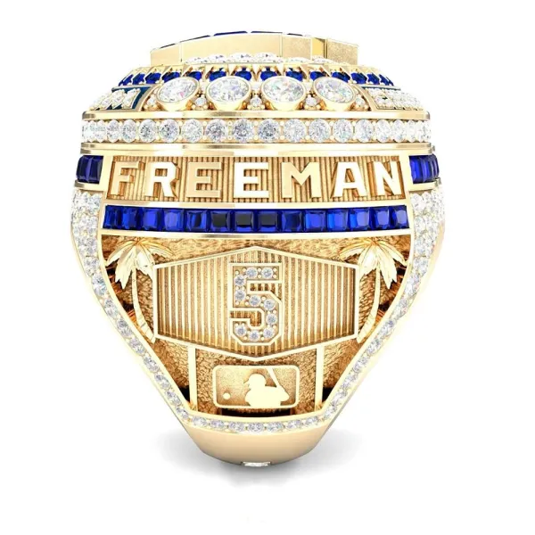 Design Jostens Los Angeles Dodgers 2024 World Series Championship Ring Gold Blue Diamond Jewelry - 7
