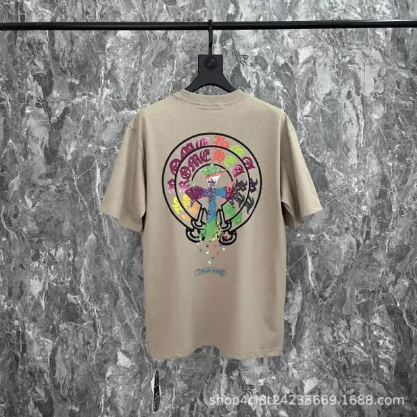 Chrome Hearts x Collaboration Graphic Print Beige T-Shirt - 1