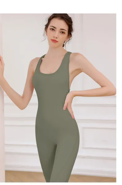 Design Racerback Cutout Bodysuit Black Activewear - 34