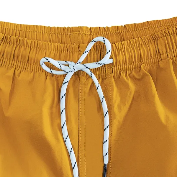 Design Drawstring Waist Shorts Beige Shorts - 20