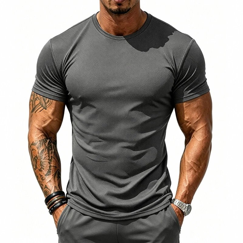 Design Basic Performance Gray T-Shirt - 43