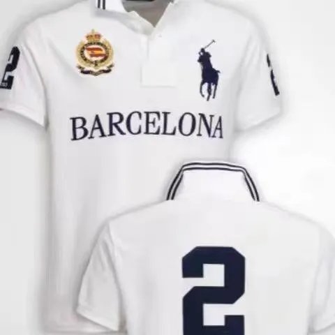 Polo Ralph Lauren London Polo Purple Gold Embroidery Tops Polo - 10