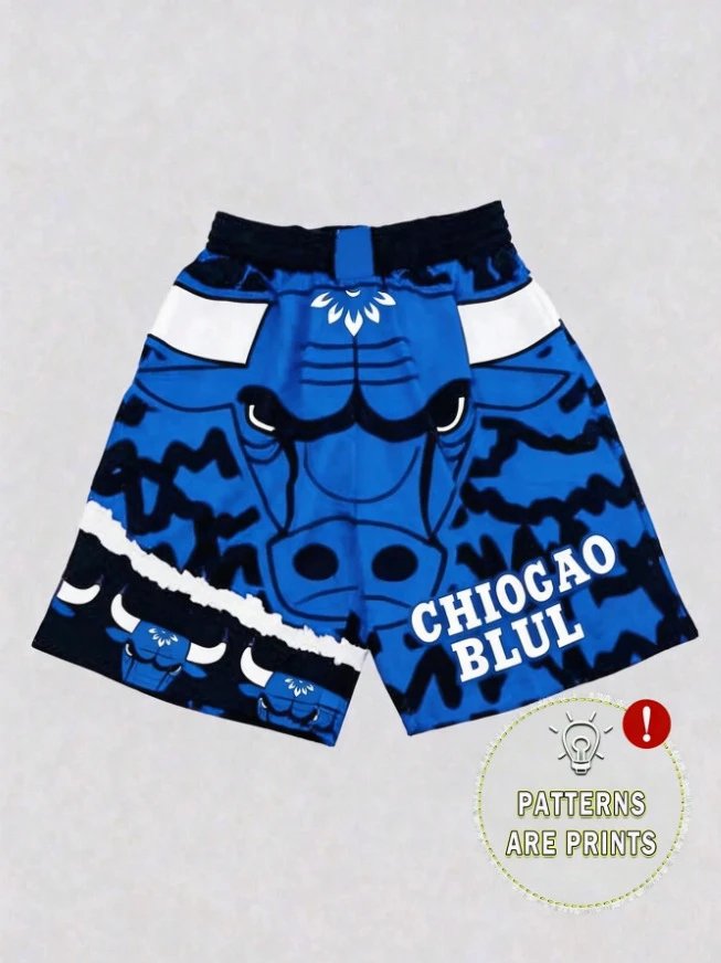 Chicago Bulls NBA Finals Graphic Shorts Red / Black - 9