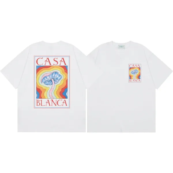 Casablanca Casa Blanca Mushroom Graphic T-Shirt White - 1