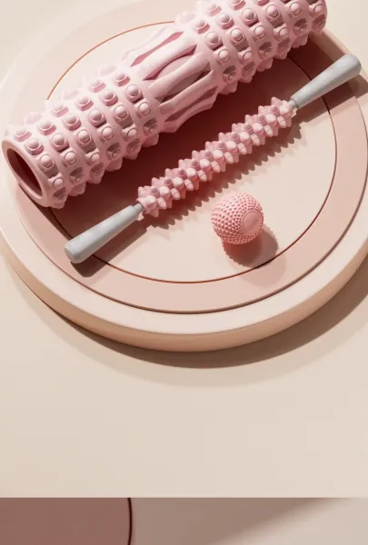 Design Foam Roller and Stick Massager Set Pink Electronics - 16