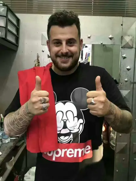 Supreme Gun Logo T-Shirt White - 12