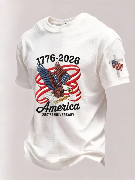Design 250th Anniversary Eagle T-Shirt Black - 4