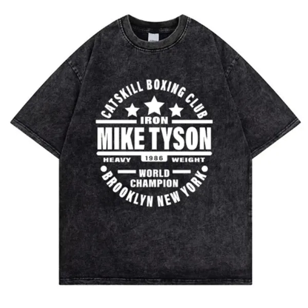 Design Mike Tyson Vintage Boxing Club T-Shirt Black - 1