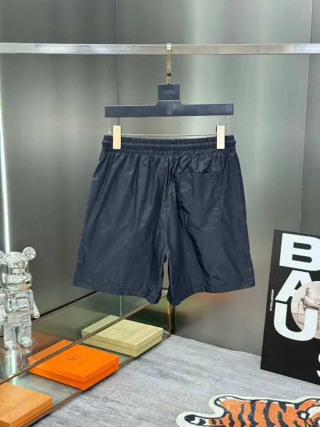 Moncler Logo-Print Light Gray Swim Shorts - 6