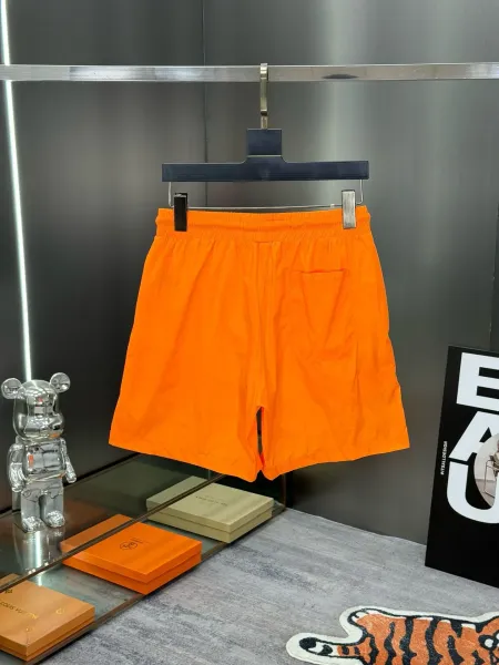 Moncler Logo-Print Light Gray Swim Shorts - 14