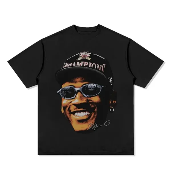 Design Anthony Carter Portrait Black T-Shirt - 6