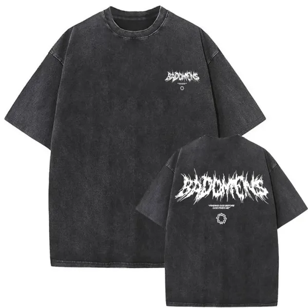 Badfriend Bad Omens Washed Black T-Shirt - 1