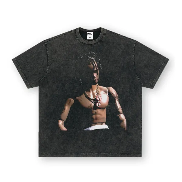 Cactus Jack Travis Scott Doll Graphic T-Shirt Black - 1