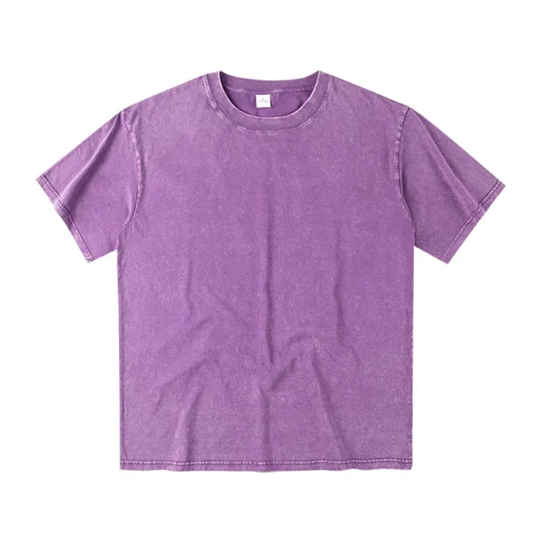 Design Acid Wash Purple T-Shirt - 1