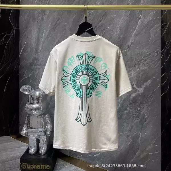 Chrome Hearts Floral Cross T-Shirt Black - 4