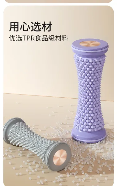 Design Foot Massage Roller White and Purple Electronics - 6