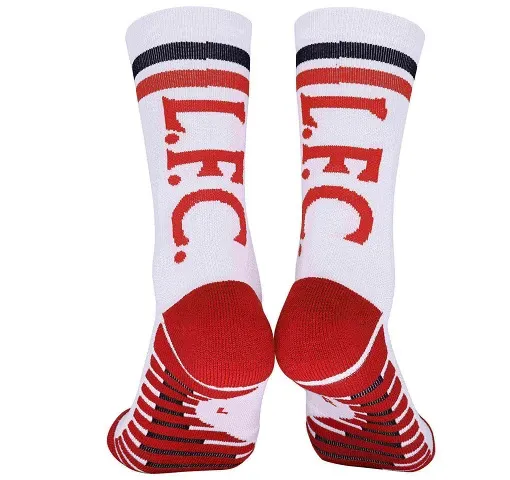 Liverpool FC L.F.C. Crest Socks White Red - 1