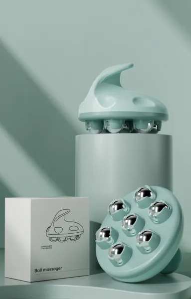 Design Ball Massager Mint Green Handheld Massage Tool Electronics - 15