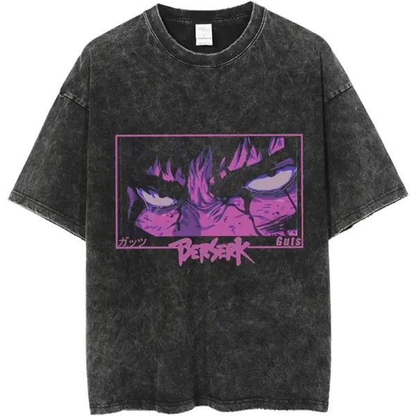 Design Berserk Guts Acid Wash T-Shirt T-Shirts - 1