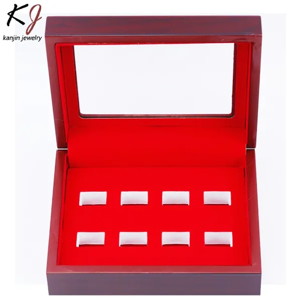 Design Kanjin Jewelry Ring Display Box Red Wooden Jewelry Box Jewelry - 1