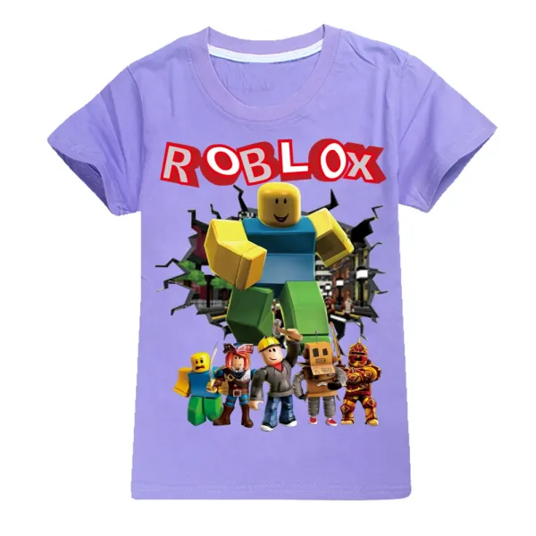 Design Roblox Character Collage Gray T-Shirt T-Shirts - 6