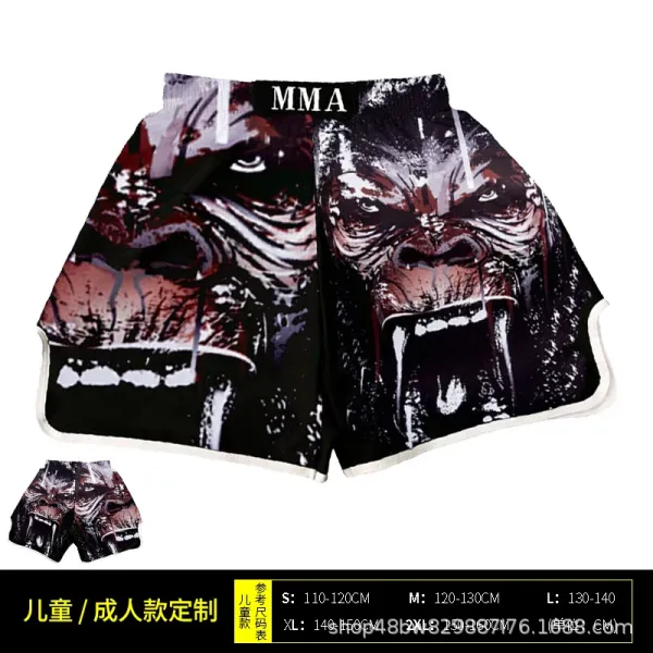 UFC x Venum Venum Sports Black Satin Muay Thai Shorts - 31