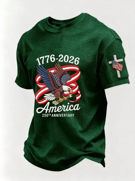 Design 250th Anniversary Eagle T-Shirt Black - 5