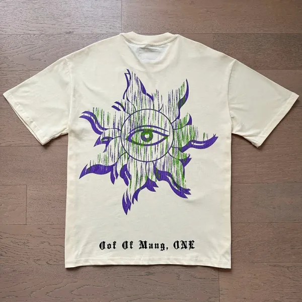 Godspeed Statue of Liberty Sunset Graphic T-Shirt White - 24