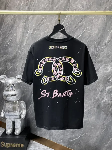 Chrome Hearts Floral Cross Logo White T-Shirt - 8