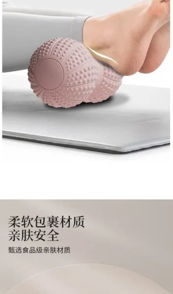 Design TPE Spiky Massage Ball Gray Medium Electronics - 9
