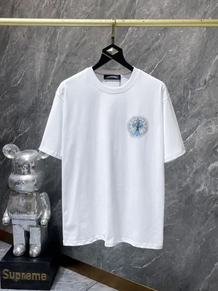 Chrome Hearts Floral Cross Logo White T-Shirt - 12