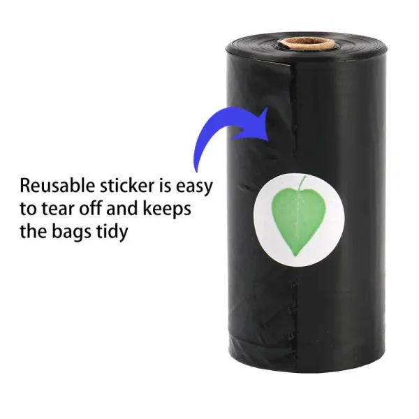 Design Biodegradable Pet Waste Bag Roll Black Accessories - 7