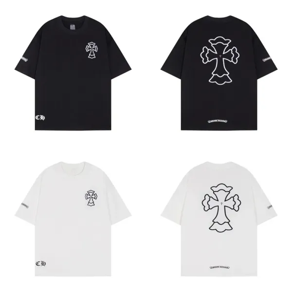 Chrome Hearts Cross Embroidered White T-Shirt - 44
