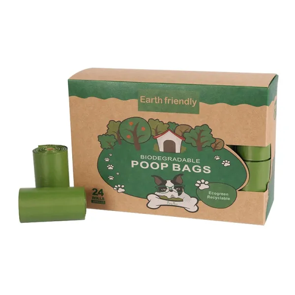 Design EcoGreen Recyclable Biodegradable Poop Bags Green Bags - 1