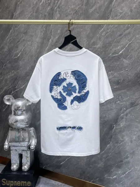 Chrome Hearts Floral Cross Logo White T-Shirt - 19