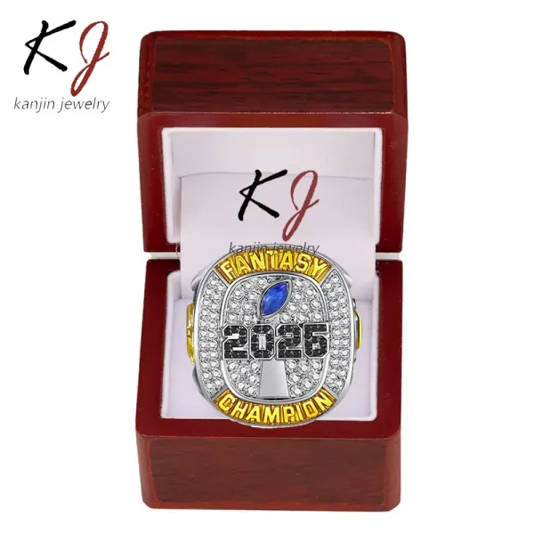 Design Kanjin Jewelry Fantasy Champion 2026 Ring Set Silver Gold Blue Jewelry - 4