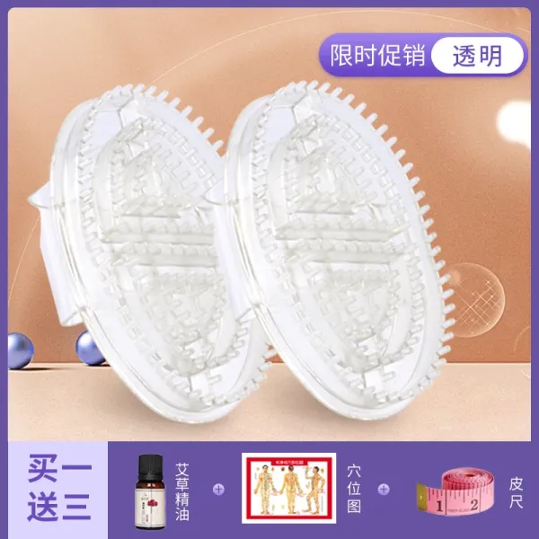 Design Transparent Body Massage Brush with Acupoint Map and Essential Oil Set Accessories - 1