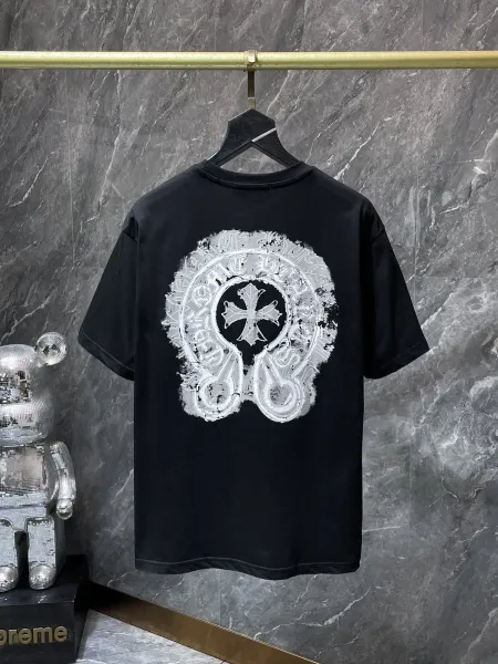 Chrome Hearts Floral Cross Logo White T-Shirt - 31
