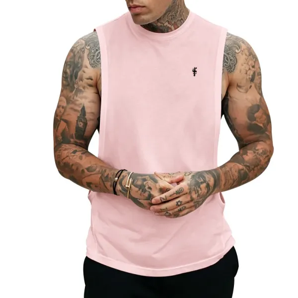 Design Muscle Tank Pink Vest-Top - 27